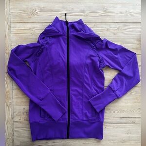 Lorna Jane Purple Zip Up Hoodie Jacket Athletic Size M